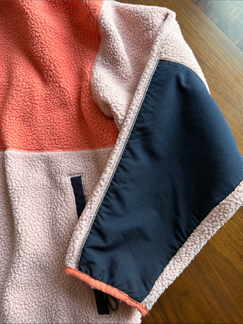 NorthFace - Colorblock Sherpa Fleece Pullover - Coral & Blush - 3XL - woman - Picture 4 of 12